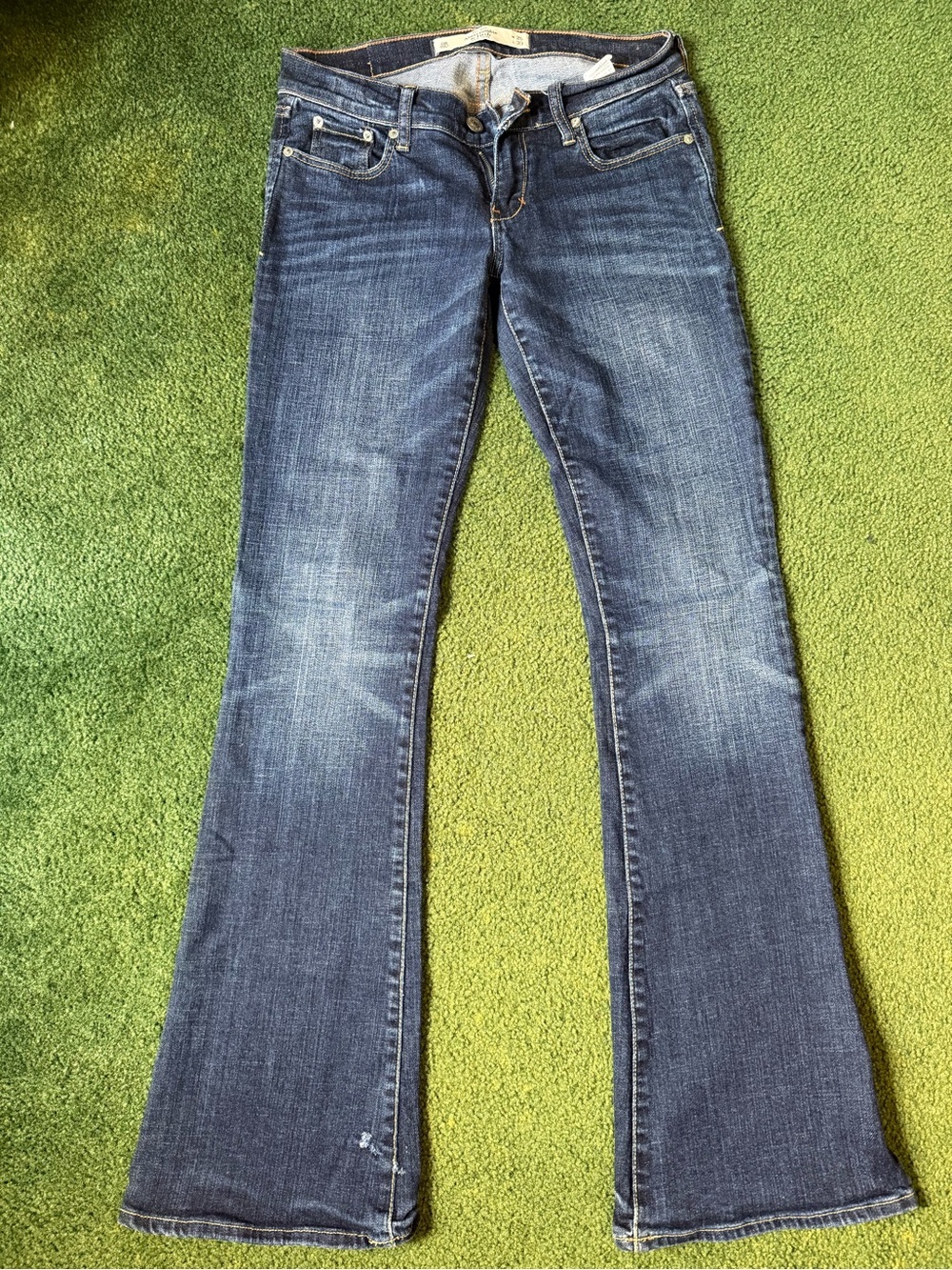 Abercrombie & Fitch Dark Blue Flared Women's Jeans